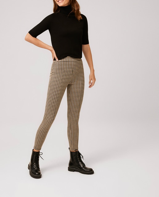 Leggings de tejido jacquard