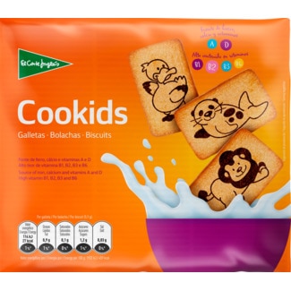 El Corte Inglés Bolachas Kids embalagem 600 g