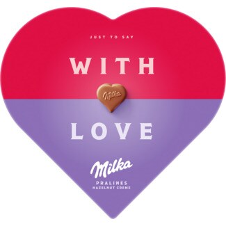 I Love Milka Bombons Pralinés embalagem 165 g