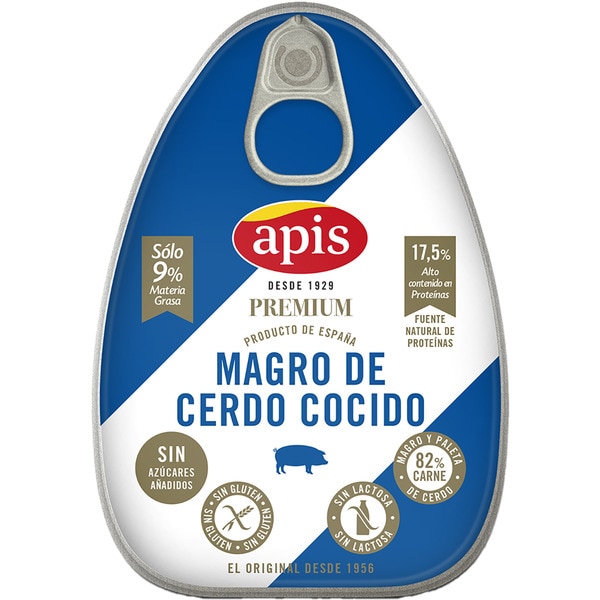 magro de cerdo cocido lata 220 g neto escurrido