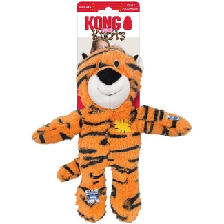 KONG Wild Knots tiger soft dog toy 1 each