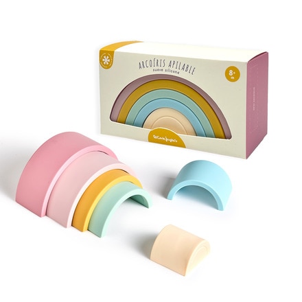 Arcoiris de silicona apilable