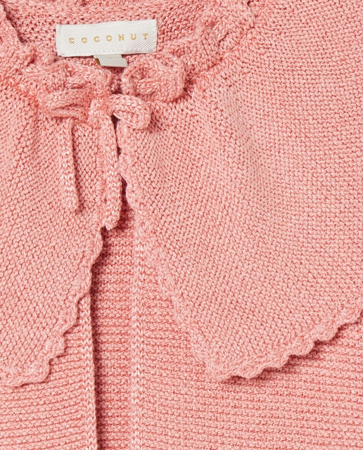 Chaqueta tricot capa de ceremonia de niña