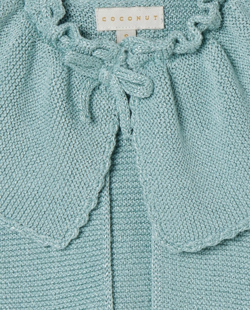 Chaqueta tricot capa de ceremonia de niña