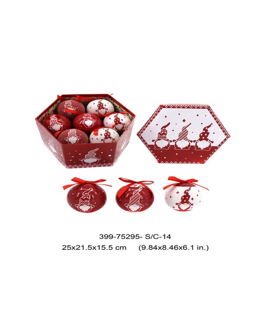 Bola decoración set 14 pvc