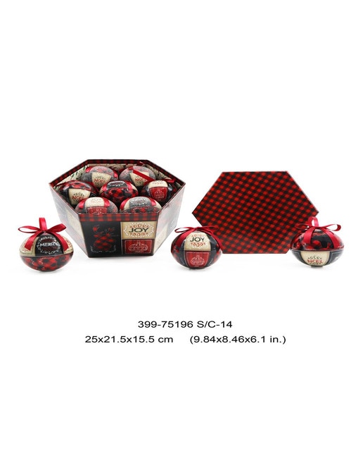 Bola decoración set 14 pvc