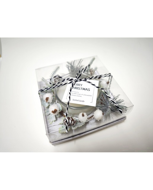 Vela cera cristal 13x13x5,5
