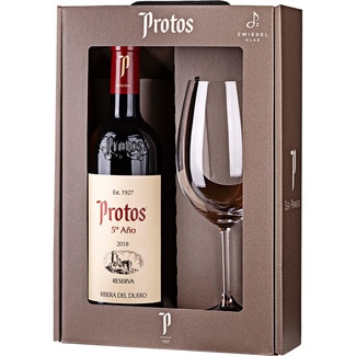 PROTOS Reserva red wine DO Ribera del Duero case 75 cl with free wine glass