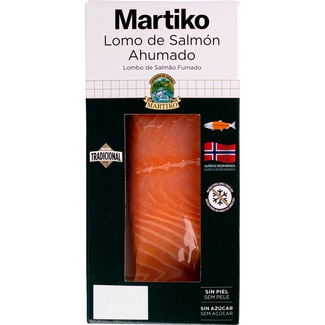 MARTIKO salmón ahumado noruego en lomos sin piel envase 150 g
