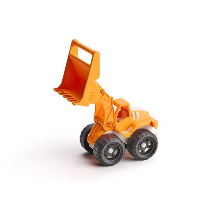 Tractor con pala excavadora