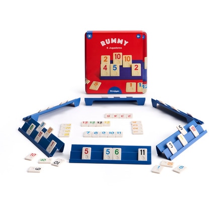 Juego de mesa Rummi 6 Jugadores Con Caja De Metal 