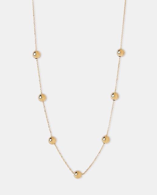 Collar Bolas de oro amarillo