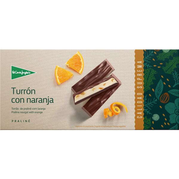 Supreme Quality orange praline nougat case 200 g