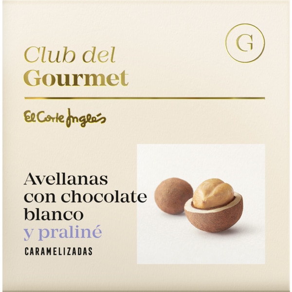 Avelãs com Chocolate Praliné embalagem 80 g