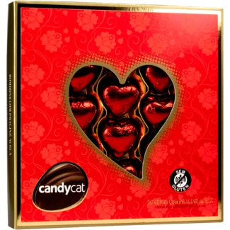 Candycat Caixa Coração de Bombons de Praliné caixa 100 g