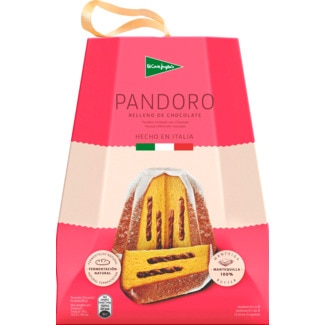 El Corte Inglés Pandoro de Chocolate embalagem 750 g