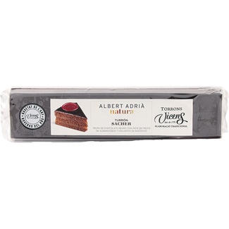 VICENS ALBERT ADRIA NATURA turrón Sacher trufa de chocolate con paté de albaricoque y bizcocho estuche 300 g