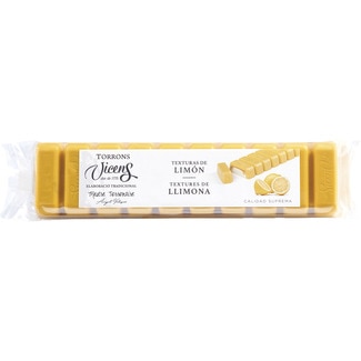 VICENS Long lemon praline nougat case 300 g