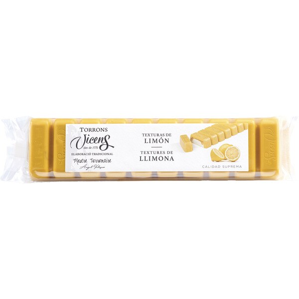 Long lemon praline nougat case 300 g