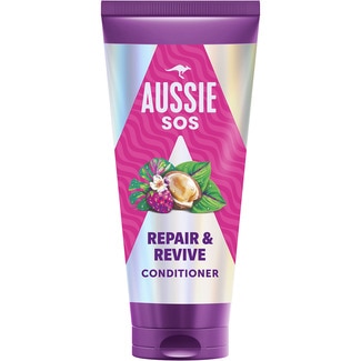 AUSSIE acondicionador reparador SOS Repair & Revive tubo 200 ml para cabello seco y dañado