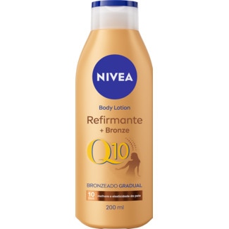 Nivea Loção para Corpo Refirmante Bronze Q10 Tom de Pele Claro a Médio embalagem 200 ml