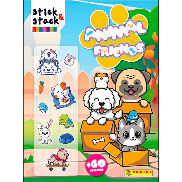 Animal friends.Stick & stack