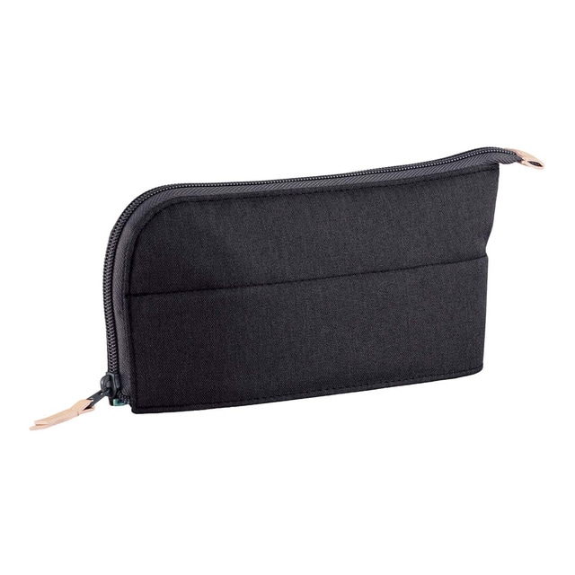 Estuche multiusos Kokuyo Neo Critz Worxus negro y azul claro.