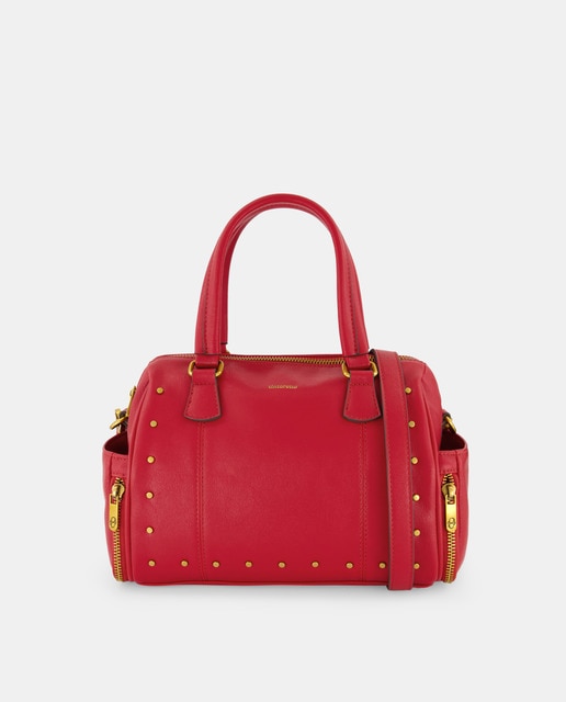 Bolso bowling tachas