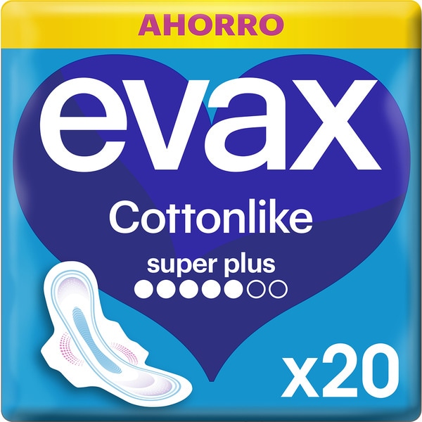 Cottonlike Super Plus sanitary towels with wings bag 20 units