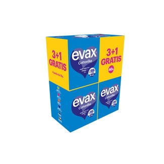 EVAX Cottonlike compresa con alas super plus pack 3 paquetes 10 unidades + 1 paquete 10 unidades gratis