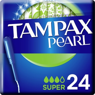 TAMPAX Pearl tampones con aplicador super caja 24 unidades