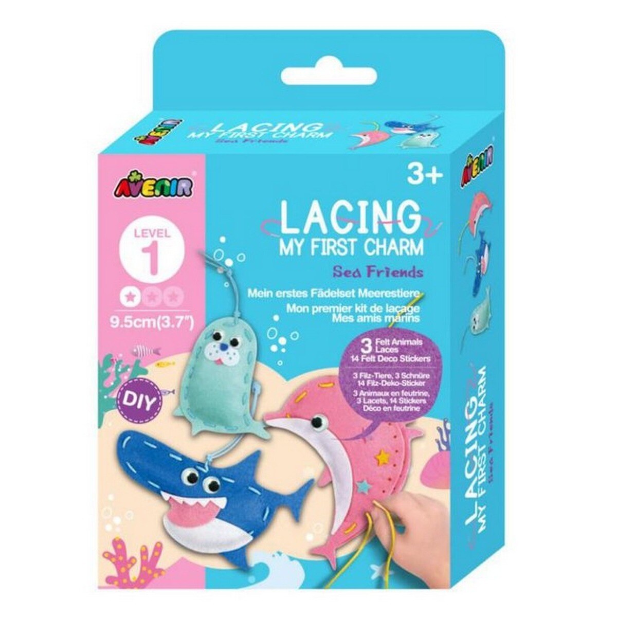 Imagem 0 de Set Costura Animais Marinhos Nivel 1 Avenir Multicolor
