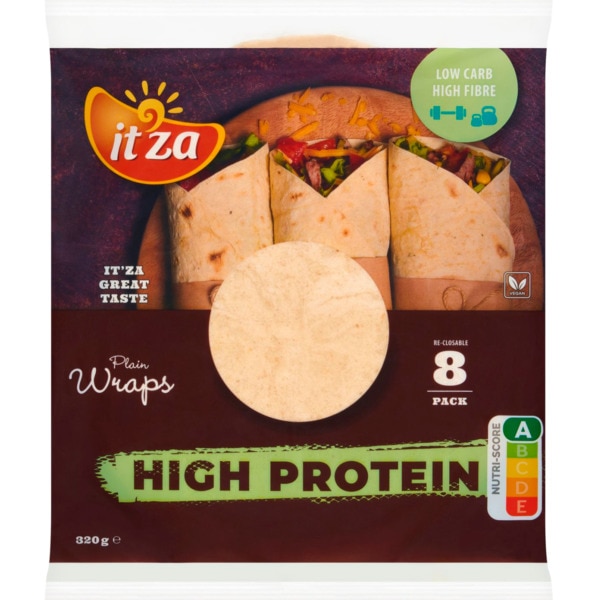 Wraps Proteicos 8 unidades embalagem 320 g