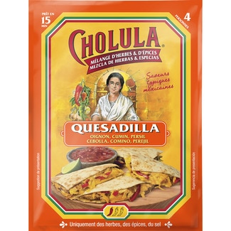 CHOLULA sazonador quesadilla sobre 20 g