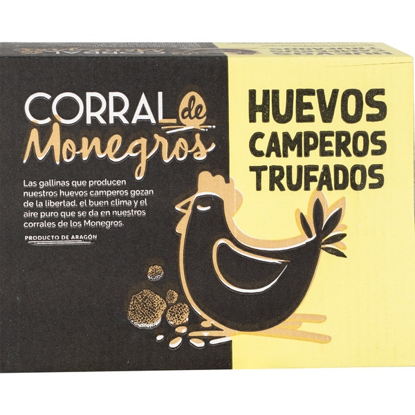 precios Corral De Monegros Huevos Camperos Trufados Estuche 6 Unidades en Hipercor
