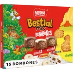 Bestial Mix Pralinenmischung Jungly, Jungly weiß und extrafein Dinosaurus Karton 192 g