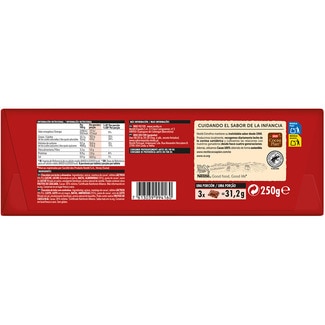 Chocolate con leche y almendras sin gluten tableta 250 g - Nestle Extrafino