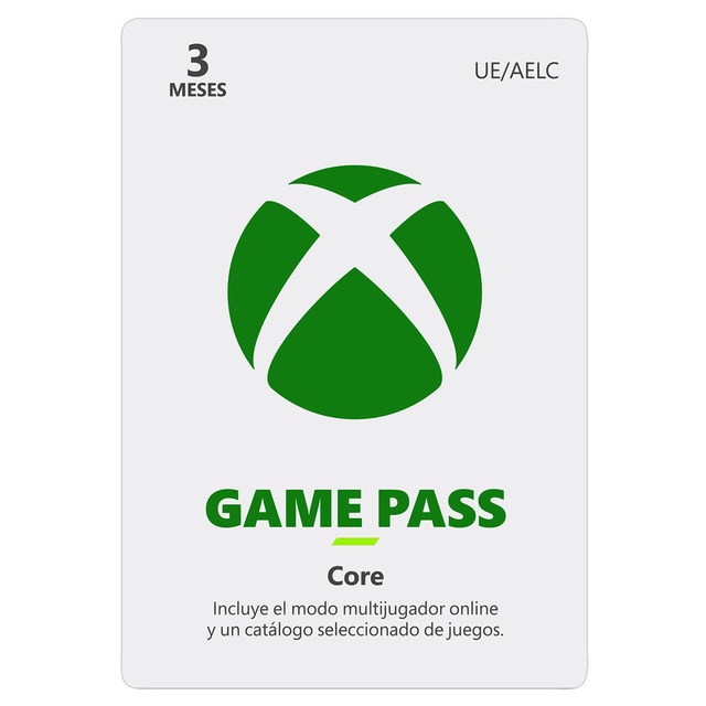 Xbox Game Pass Core 3 meses.