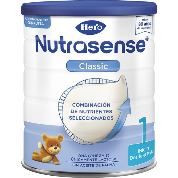 Nutrasense Classic leche de inicio en polvo desde el primer día lata 800 g
