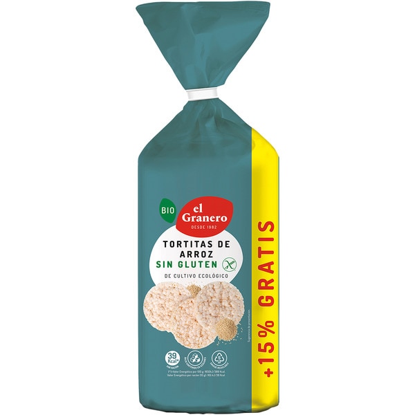 Bio-Reiscracker aus ökologischem Anbau glutenfrei Tasche 115 g