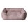 FRED&RITA Vichy maroon bed for dogs and cats 78x58x23 cm 1 each