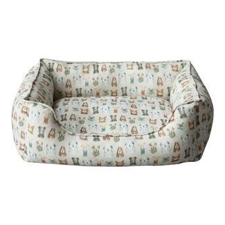 FRED&RITA dog and cat bed with dog print 78x58x23 cm 1 each