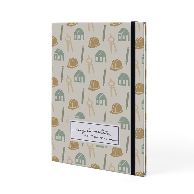Libreta tapa flexible y hojas punteadas Virago beige (Minnette de Silva).