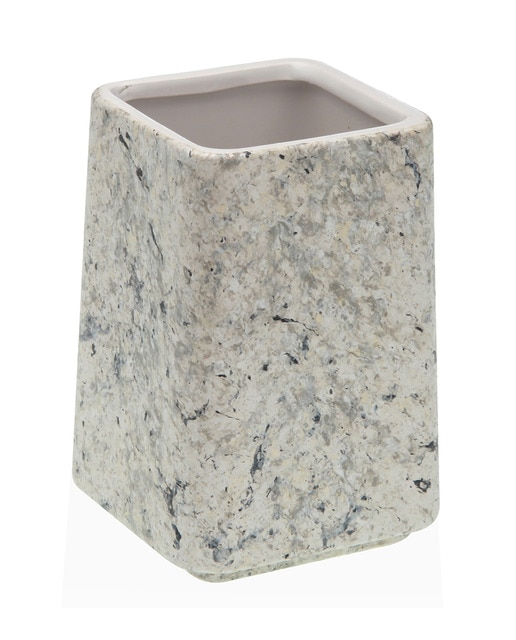 Portacepillos piedra gris