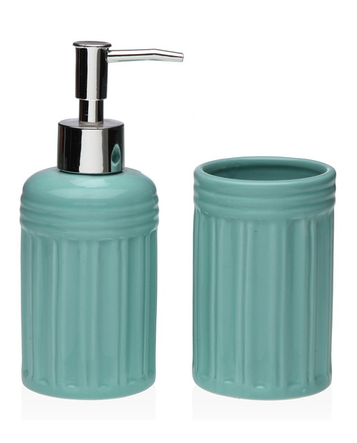 Set baño 2 piezas azul