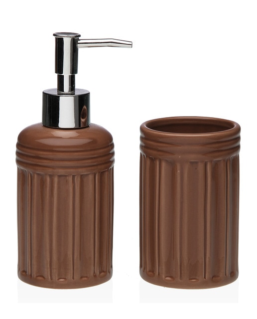 Set baño 2 piezas terracota