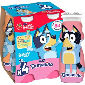 Bebedino líquido sabor fresa pack 4 unidades 100 g - Danone Danonino