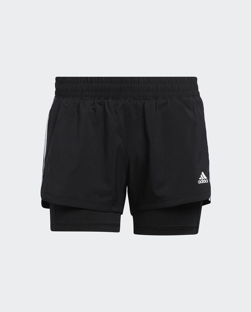 Short de mujer Pacer Woven Two-in-One 3 bandas adidas