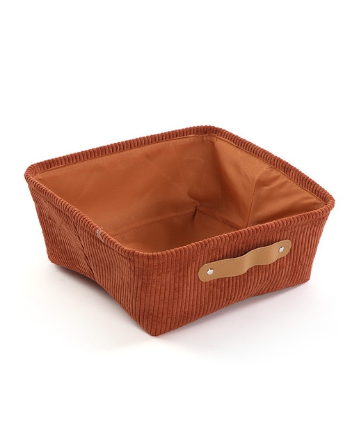 Cesta corduroy cuadrada
