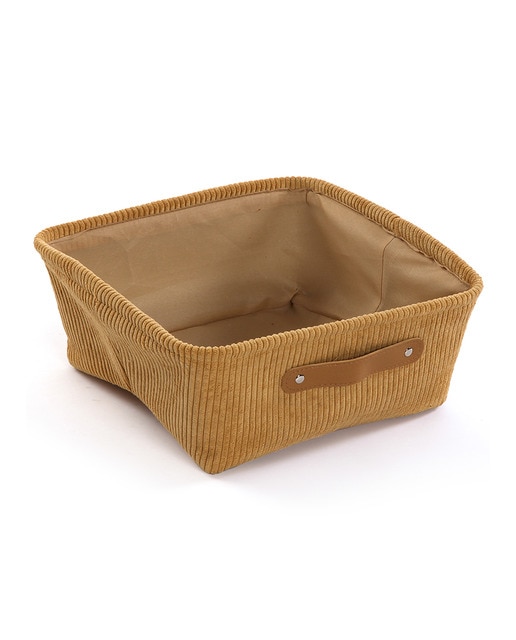 Cesta corduroy cuadrada